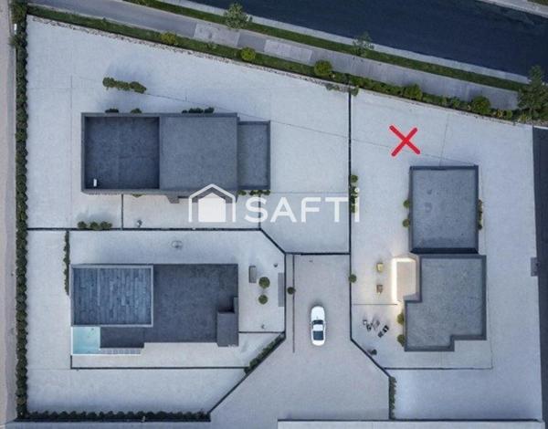 Terrain nue viabilisé (757 m2) avec permis de construire validé pour " villa prestige " - Possibilité de " Villa clé en main "