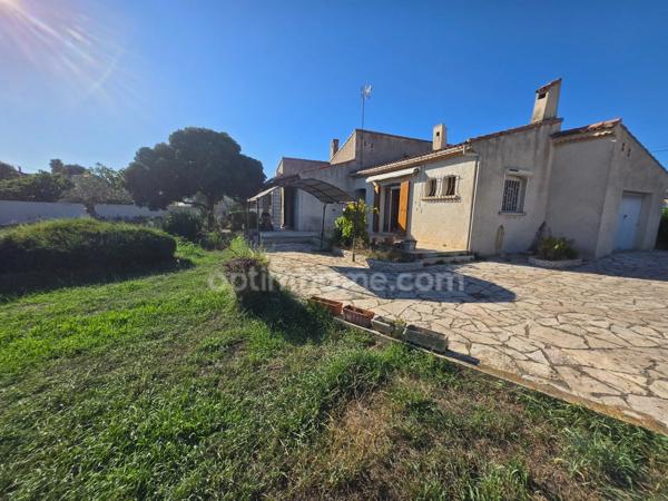 MARTIGUES SAINT-JEAN – MAISON PLAIN-PIED 127,50 M² – TERRAIN 1 170 M² – 3 CHAMBRES – GARAGE – CAVE À VIN