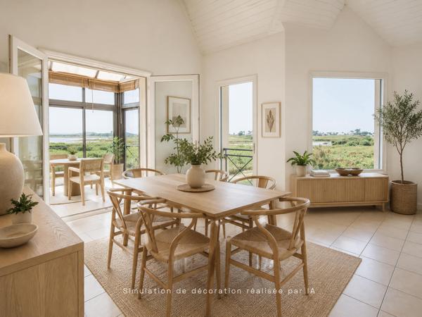 Maison sur une île avec vue mer