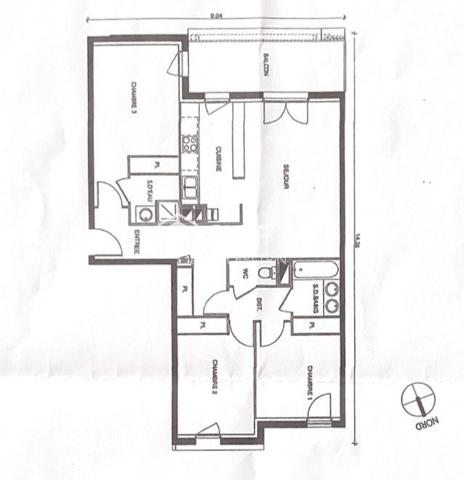 84 m², 3 chambres et cadre de vie privilégié
