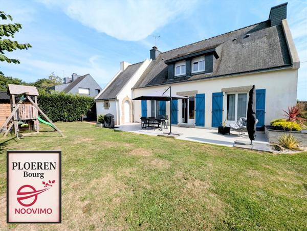 Maison rénovée 4 chambres – Jardin clos, plain-pied, cœur de Ploeren, proche Vannes et Golfe du Morbihan