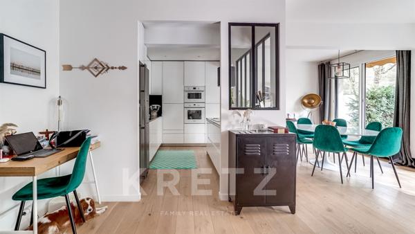 Appartement rénové avec terrasse de plain-pied