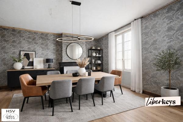 Grande maison de caractère (T6) avec jardin – Fort potentiel – Garage non attenant