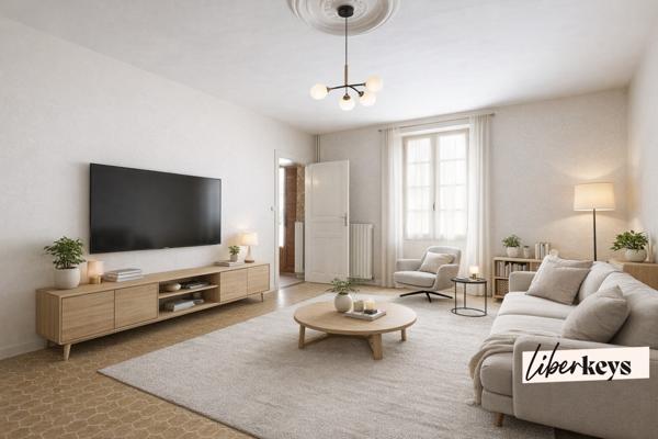 Grande maison de caractère (T6) avec jardin – Fort potentiel – Garage non attenant