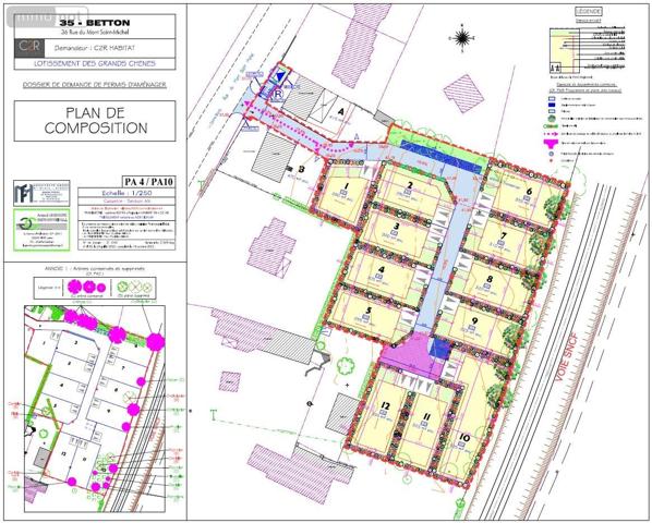 Terrain à Batir à vendre à Betton en Ille-et-Vilaine (35830), ref : GE703