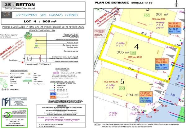 Terrain à Batir à vendre à Betton en Ille-et-Vilaine (35830), ref : GE703