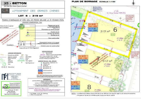 Terrain à Batir à vendre à Betton en Ille-et-Vilaine (35830), ref : GE703