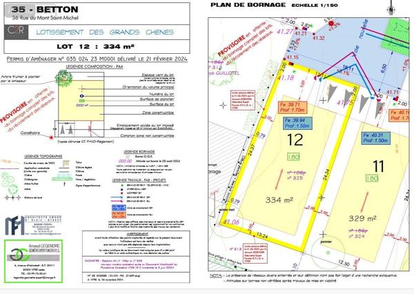 Terrain à Batir à vendre à Betton en Ille-et-Vilaine (35830), ref : GE703