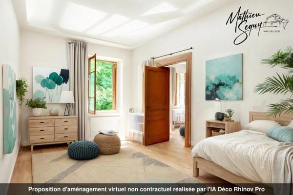 GREZIEU LA VARENNE Plateau T4/T5 de 110,73 m² avec jardin sud de 84.88 m² avec 2 stationnements