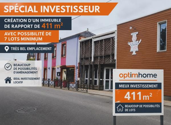 🔶 SPÉCIAL INVESTISSEUR – EMPLACEMENT N°1 NANTES / PORNIC 🔶  IMMEUBLE COMMERCIAL À FORT POTENTIEL DE RESTRUCTURATION ET DE VALORISATION