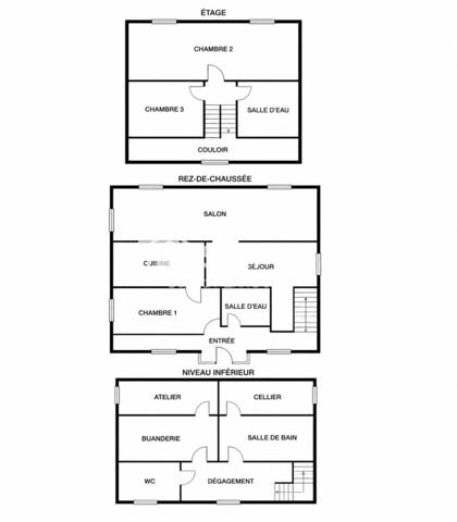 Maison de caractère avec double entrée et sous-sol aménagé.