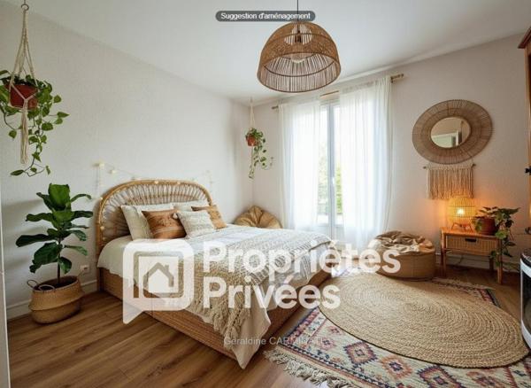 A VENDRE- EXCLUSIVITE - 37540 - SAINT CYR SUR LOIRE - T3 -84m2 - 2 chambres - BALCONS - GARAGE et PARKING - CAVE