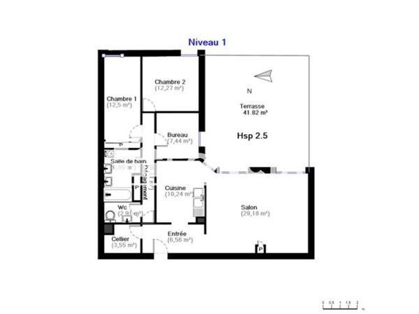 Location Appartement 5 pièces 93.26 m² - 247 RUE YOURI GAGARINE Guilherand-granges 07500