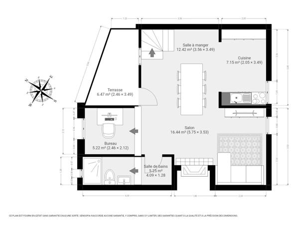 Vente                                                      Maison de village
                        
                     3 pièces                      71 m2                     à Le Bugue