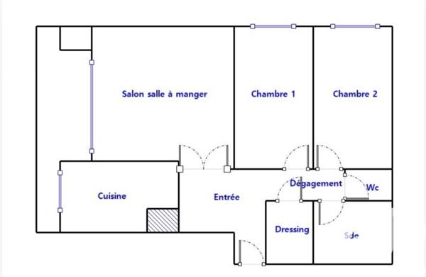 Appartement à vendre 3 pièces 68 m² Cachan