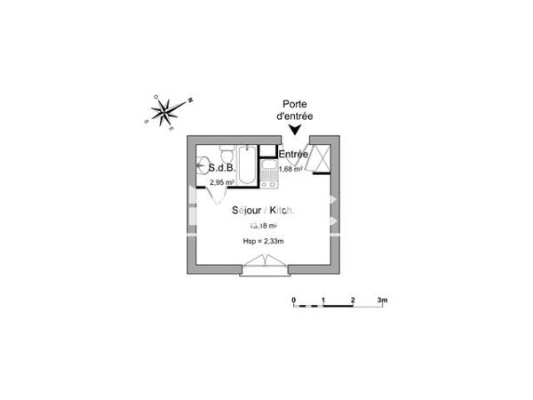 Location Studio 17.8 m² - 84 AVENUE JACQUES COEUR Poitiers 86000