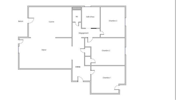 Sassenage – Appartement T4 de 76m², lumineux avec balcon, garage et cellier