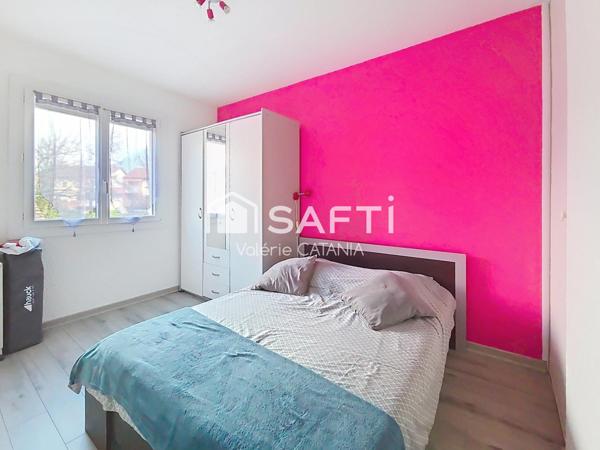 Sassenage – Appartement T4 de 76m², lumineux avec balcon, garage et cellier