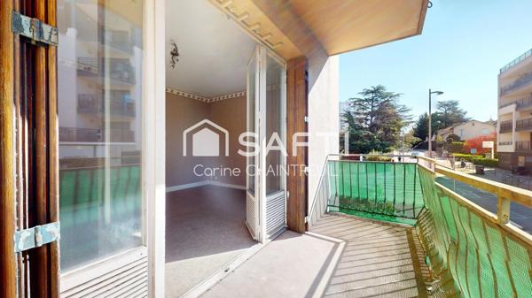 À vendre – Charmant T2 de 47 m² avec balcon plein sud, cave et parking – Centre de Bron