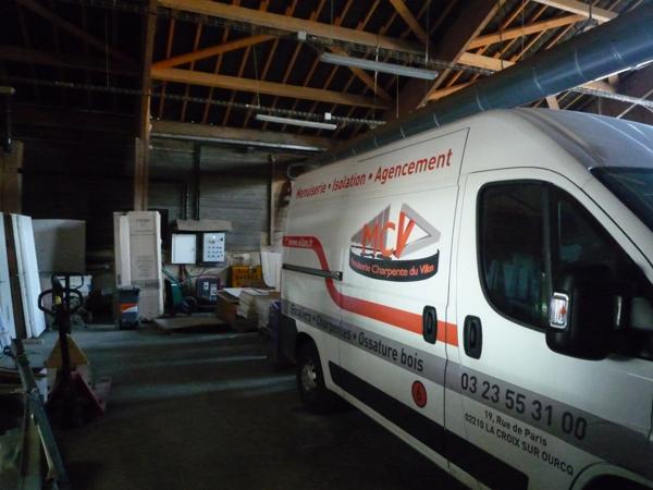 Dpt Aisne (02), LA CROIX SUR OURCQ à vendre ensemble immobilier professionnel 1170 m2 ateliers et bureaux sur 3000 m2 de terrain