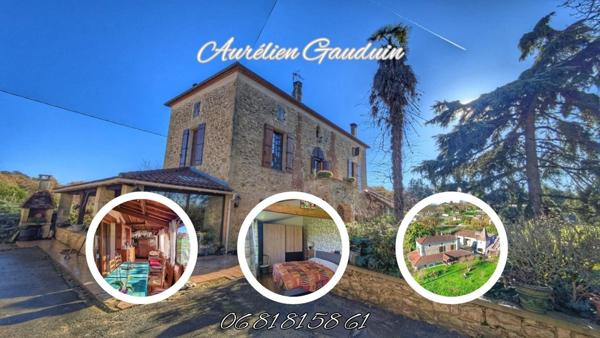 ? Maison de caractère en pierre avec dépendances et cadre verdoyant