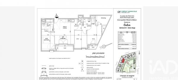 Appartement à vendre 4 pièces 82 m² Melun