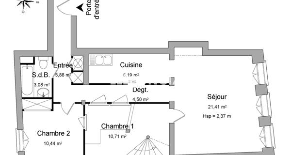 Location Appartement 3 pièces 62.21 m² - Strasbourg 67000
