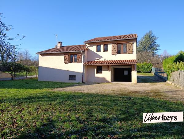 MAISON PLAIN-PIED ET SOUS-SOL, TERRAIN 1000 M², GRAND GARAGE, 3 CHAMBRES