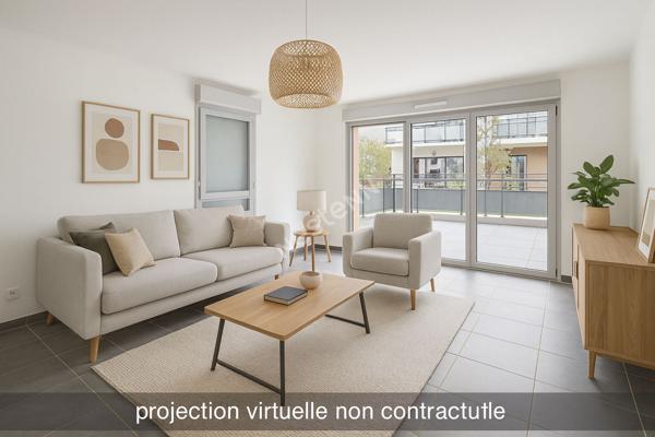 Appartement neuf T3 avec terrasse et place de parking privative