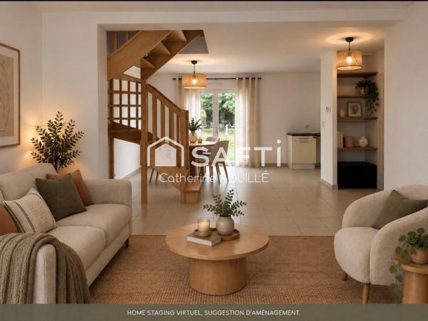 MAISON 3 CHAMBRES, GARAGE, JARDIN
