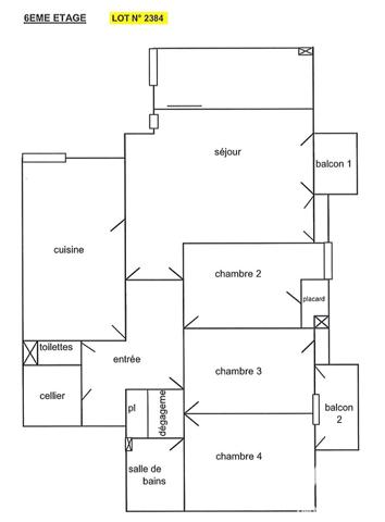 Appartement à vendre 4 pièces 87,37 m² Amiens
