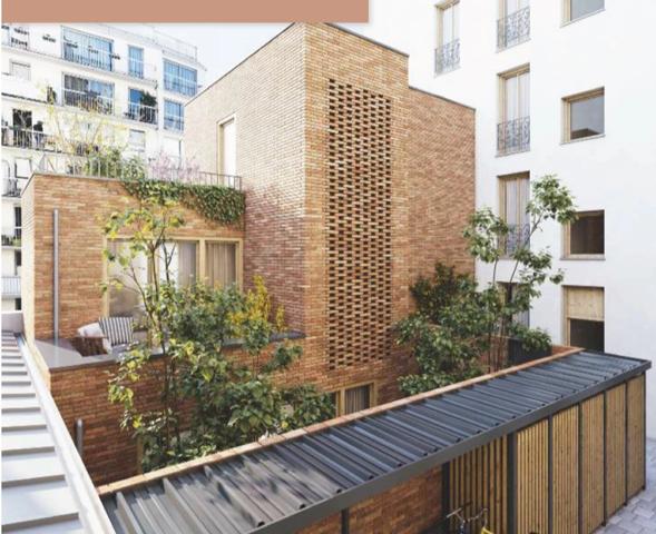 maison T6 neuve entièrement réhabilitée à vendre PARIS 19e, surface habitable 101.02 m2 (pondérée 109.02 m2).