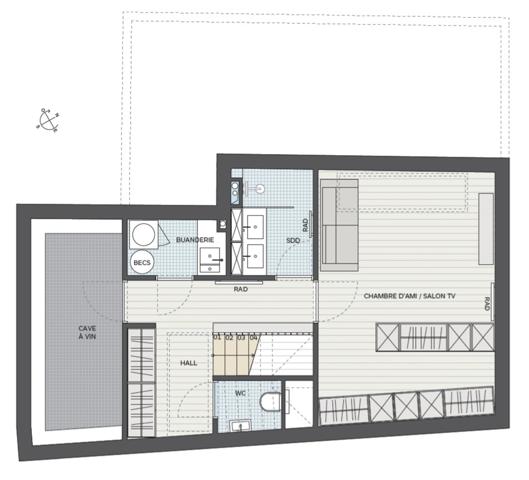 maison T6 neuve entièrement réhabilitée à vendre PARIS 19e, surface habitable 101.02 m2 (pondérée 109.02 m2).