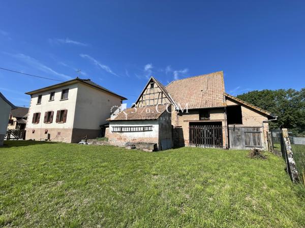 3%COM - CORPS DE FERME AVEC DÉPENDANCES, GARAGE ET JARDIN SUR 24 ARES. Gundershoffen (67110)