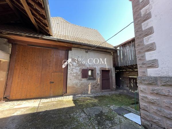 3%COM - CORPS DE FERME AVEC DÉPENDANCES, GARAGE ET JARDIN SUR 24 ARES. Gundershoffen (67110)
