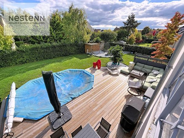 SAINT JEAN LE BLANC - ELEGANTE MAISON MODERNE avec PISCINE CHAUFFEE - 5 chambres - superbe jardin clos et arboré - DPE D