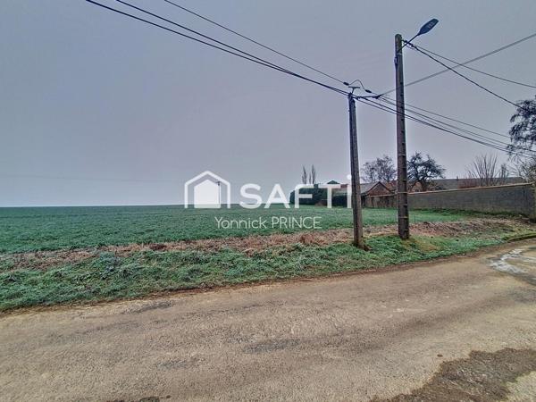 Terrain 2600m2, 33m de façade!!!