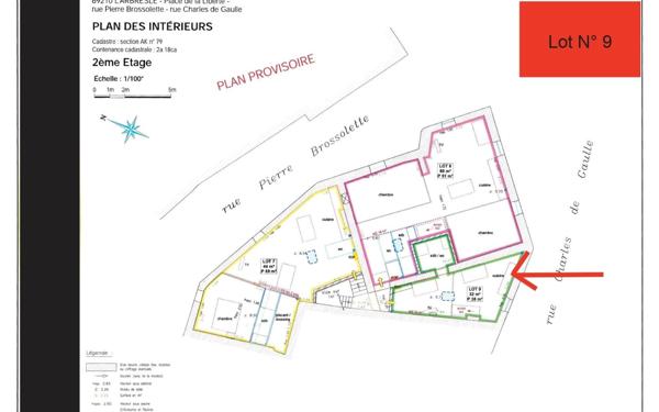 Appartement à vendre    1 pièce • 38 m2 L'Arbresle