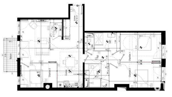 Appartement à vendre 4 pièces 93 m² Vanves