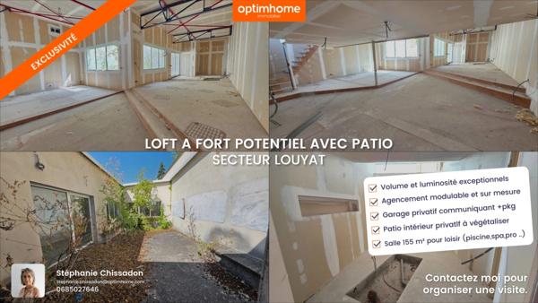 LOFT D'EXCEPTION EN COURS D AMENAGEMENT - VOLUMES UNIQUES ET POTENTIEL INFINI