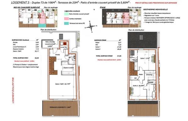 La Baule-Escoublac, Appartement 2 Chambres -  106 m² à vendre
