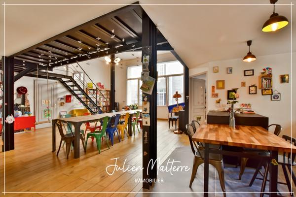 SAINT ETIENNE (42) - Exceptionnel LOFT de 165 m² avec 5 chambres et garage