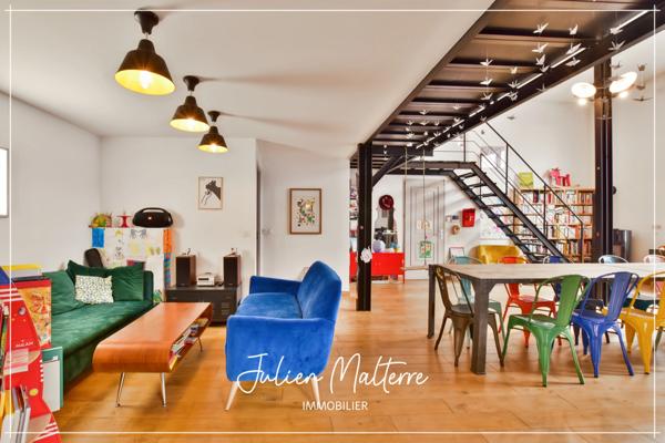 SAINT ETIENNE (42) - Exceptionnel LOFT de 165 m² avec 5 chambres et garage