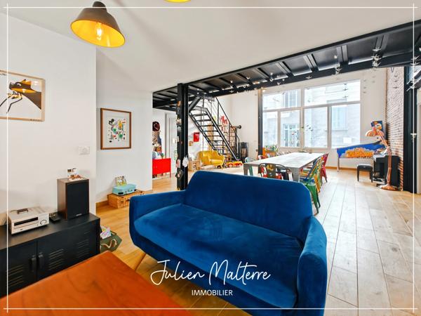 SAINT ETIENNE (42) - Exceptionnel LOFT de 165 m² avec 5 chambres et garage