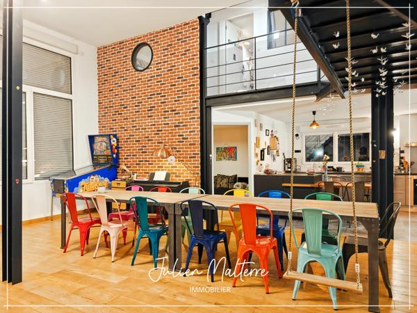 SAINT ETIENNE (42) - Exceptionnel LOFT de 165 m² avec 5 chambres et garage