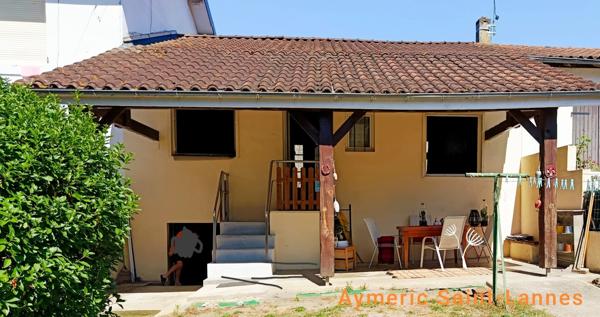Centre ville: Maison, Deux Chambres, Jardin et Terrasse Couverte au Calme