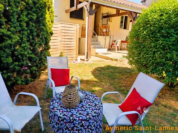 Centre ville: Maison, Deux Chambres, Jardin et Terrasse Couverte au Calme