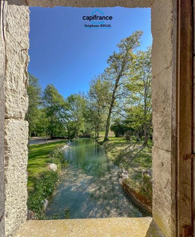 Propriete à vendre 6 pièces proche de MONTCUQ (46), moulin et dépendances sur terrain de 1,67 ha