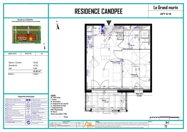 A Vendre Appartement 4 pièces de 87 m² à Saint Vincent de Tyrosse avec balcon