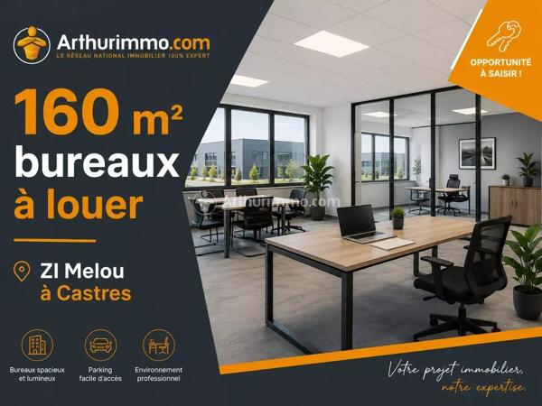 Location                                                      Bureau
                        
                     7 pièces                      160 m2                     à Castres